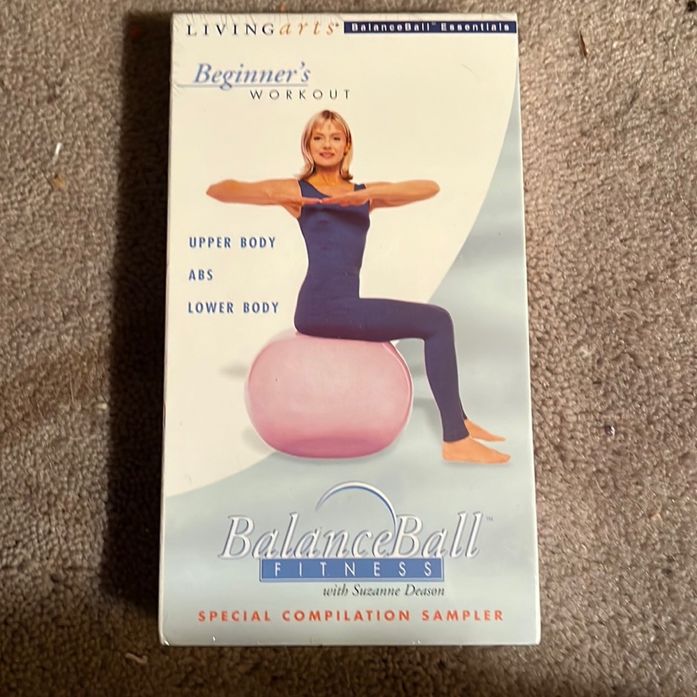 Brand new balance ball VHS tape